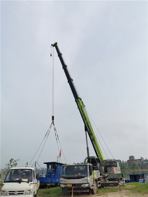 美姑县桥梁建设吊装案例